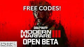 MW3 BETA CODE FREE! 100% WORKING!