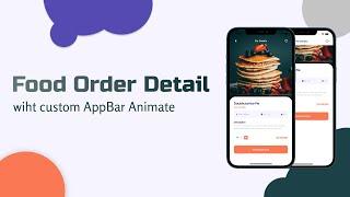 Flutter UI Pie Food Order Detail with Custom AppBar Animate - SpeedCode