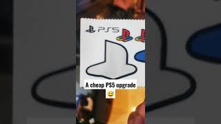 A cheap ps5 upgrade, classic playstation sticker #shorts #ps5  #playstation #classic