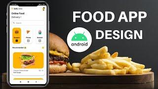 Amazing Food App UI Design in android using java