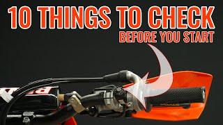 10 Things to check before you start your bike