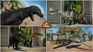 ALL 96 NEW DINOSAUR SPECIES, REPTILES and PREHISTORIC ANIMALS | GODZILLA TIGER SHARK | JWE2 MODS