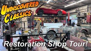 RARE CAR RESTORATION SHOP TOUR | Victress & Lancer Updates, plus a Custom Ford Model A Town Car!