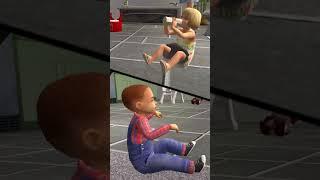 Toddlers fight for bottle  The Sims 2 #shorts #gaming #thesims4 #thesims2