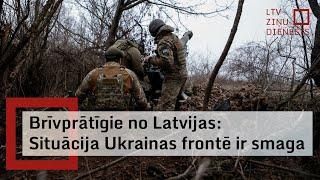 Saruna ar brīvprātīgajiem latviešu karavīriem Ukrainā