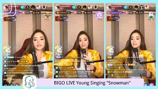 BIGO LIVE Young Singing "Snowman"  #bigo live app