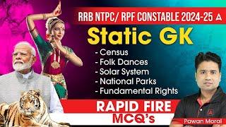 RRB NTPC/SSC GD 2025 | SSC GD 2025 Static GK Marathon | RRB NTPC 2024 Static GK  | By Pawan Sir