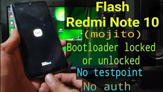 Flash Redmi Note 10  (Mojito) via MiFlash pro