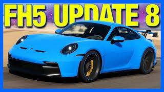 Forza Horizon 5 : NEW Porsche 911 GT3 & 7 New Cars!! (FH5 Update 8)