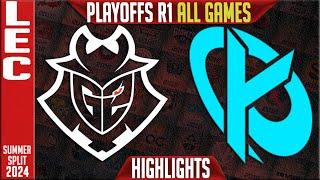 G2 vs KC Highlights ALL GAMES | LEC Playoffs Upper Round 1 Summer 2024 | G2 Esports vs Karmine Corp