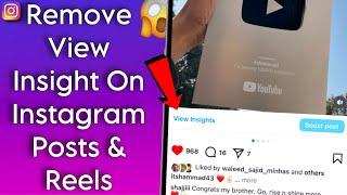 How To Remove View Insight On Instagram Posts/Reels!