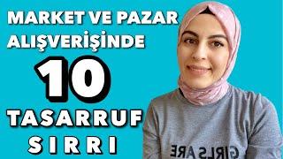 MARKET VE PAZAR ALIŞVERİŞİNDE NASIL TASARRUF EDİLİR? PARA BİRİKTİRME YÖNTEMLERİ