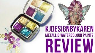 Handmade Metallic Paints by KJDesignbyKaren | Review