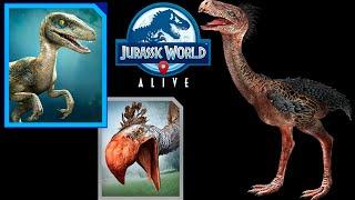 Велоциракос гибрид Велоцираптора и Фароракоса Jurassic World Alive Velosrhacos