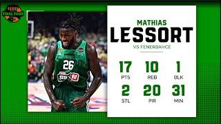 Panathinaikos - Fenerbahce 73-57 Mathias Lessort (17 Points, 20 PIR)