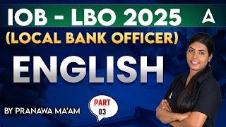 IOB LBO Preparation | IOB Local Bank Officer English Questions and Answers In Tamil | Part 3