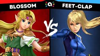 Blossom (Zelda) vs Feet-Clap (Zero Suit Samus) | Super Smash Bros Ultimate Amiibo Fights