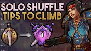 How to CLIMB RATING in SOLO SHUFFLE | Rank 1 Mage WoW Dragonflight PvP Arena