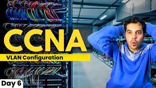 Day 6: VLAN Congifuration Interfaces Step-by-Step | ccna full course cyber kaksha | cisco