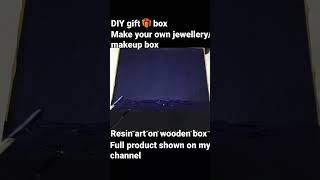 Resin art on wooden box | Gift box | Resin Elysium #art #artsy #tech #explore #photooftheday