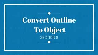 Coreldraw 2020 tutorial for beginners - how to convert outline to object.