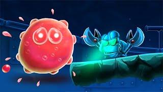 ЛИЗУН ГЛАЗАСТИК в подводном мире #3  Игра Goo Saga с ПАПУЛЕЙ