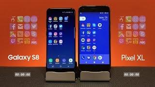 Galaxy S8 vs Pixel XL: Automatic Mobile Performance Speed Test (First Look)