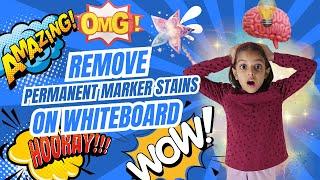 How to Remove Permanent Marker from a Whiteboard - 2 Easy Methods #school #whiteboard #kidslearning