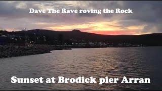 Brodick pier sunset Isle of Arran@davetheraverovingtherock