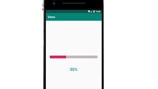ProgressBar with Background (Percentage) Text Value - Android Studio Tutorial.
