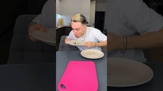 Boy ate her liquid candy and changed on fake slime 