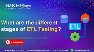 What are the different stages of ETL Testing