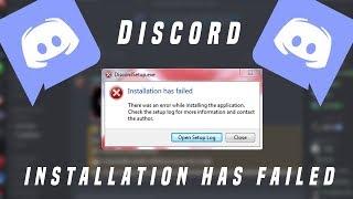 Discord Setup : Installation Has Failed Error (2021)