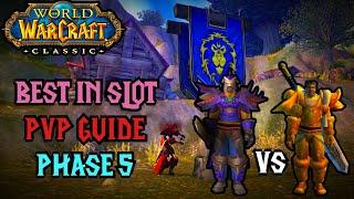 WOW Classic - Warrior Best in slot PVP Guide for Phase 5