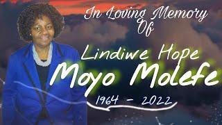 LINDIWE HOPE MOYO MOLEFE Funeral Service