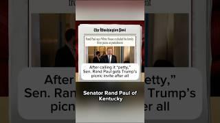 After calling it 'petty,' Sen. Rand Paul gets Trump's picnic invite after all