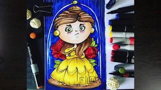 Tutorial Belle. Speed Painting with Markers