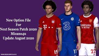 PES 2017 | Option File For Next Season Patch 2020 Update August 2020