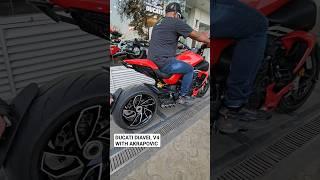 DUCATI Diavel V4 with Akrapovic exhaust | Sound #youtubeshorts #ytshorts #shorts