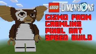 Lego Gizmo Gremlins Pixel Art - Lego Dimensions Style built in Minecraft Pocket Edition