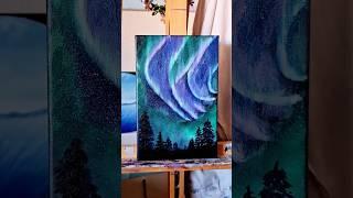 Mi último cuadro del año ️ qué os parece?  | #art #arte #painting #oilpainting #landscape #aurora