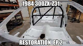 1984 Nissan 300zx Z31 Restoration Pt 2 - Sandblasting and Painting