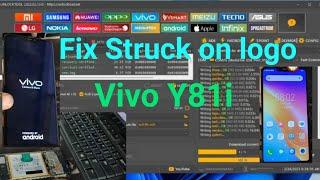 how to flash fix struck on logo vivo y81i 1812 pd1732cf by unlock tool