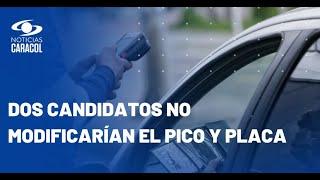 Debate Alcaldía de Bogotá: ¿candidatos mantendrían el pico y placa como está?