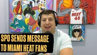 Erik Spoelstra Sends Message To Miami Heat Fans | Pelle Larsson Needs To Keep Getting Minutes