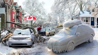 Chaos in Canada! Massive Ice Storm Paralyzes Ontario, Thousands Without Power