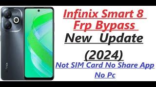 Infinix Smart 8 (X6525) FRP Bypass Android 13  Google Account Bypass Gmail (2024) Without Pc