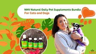 NHV Natural Daily Pet Supplement Bundle For Cats and Dogs