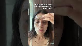 Achieving AcneFreeSkin #SkincareRoutine #GreenTeaMask #ClearSkinJourney #mansigulati #skincare