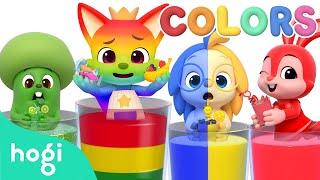 Learn Colors with Rainbow Juice  ｜Colors Song｜Colors for Kids｜Hogi Colors｜Hogi Pinkfong